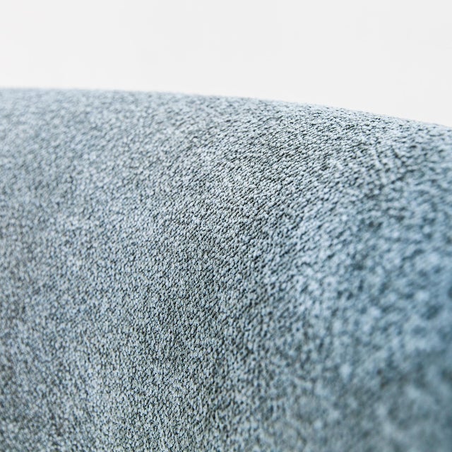 Metal Restored Knoll D’Urso Swivel Lounge Chair in Boucle & Leather For Sale - Image 7 of 15