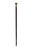 Victorian Victorian Wood Floral Chased Gold Plated Knob Children's Walking Stick Cane For Sale - Image 3 of 8