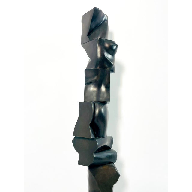 Bronze “Tumbling Blocks” Bronze Sculpture by Tanya Ragir, Signed & Numbered 1/9, 1999 For Sale - Image 8 of 18