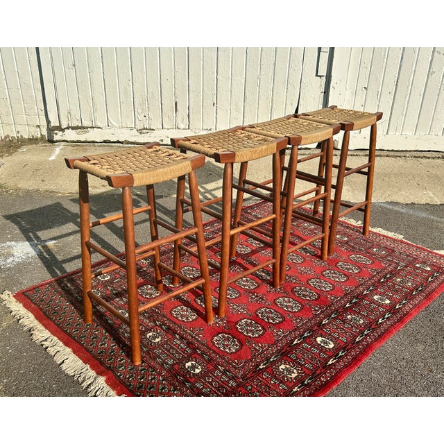 Designed -in the manner of George Nakashima Country of origin- Japan marked Period-1960’s Materials-Birch and Seagrass...