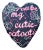 Velvet "Cutie-Patootie" Custom Made Sculpted Heart Pillow, Original For Sale