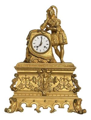 Antique Clock in Gilt Bronze, 1800s