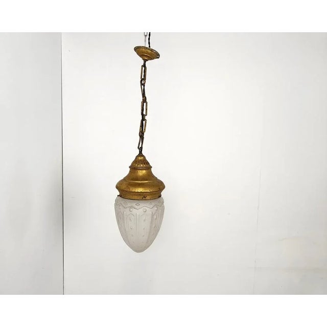 Neoclassical Style Pendant Light, 1950s For Sale - Image 10 of 10