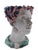 1950s Handcrafted Ceramic Planters in the shape of Heads, Italy, 1950s, Set of 2 For Sale - Image 5 of 15