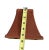 Late 20th Century Vintage Square Bell Clip on Satin Mini Lamp Shade For Sale - Image 5 of 5