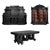 This monumental and important Renaissance style Palladio highboard is made of ebonized solid hand-carved walnut from a...