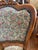 Brown Vintage Italian Provincial Baroque-Style Floral Marquetry Dining Table and 8 Chairs For Sale - Image 8 of 9