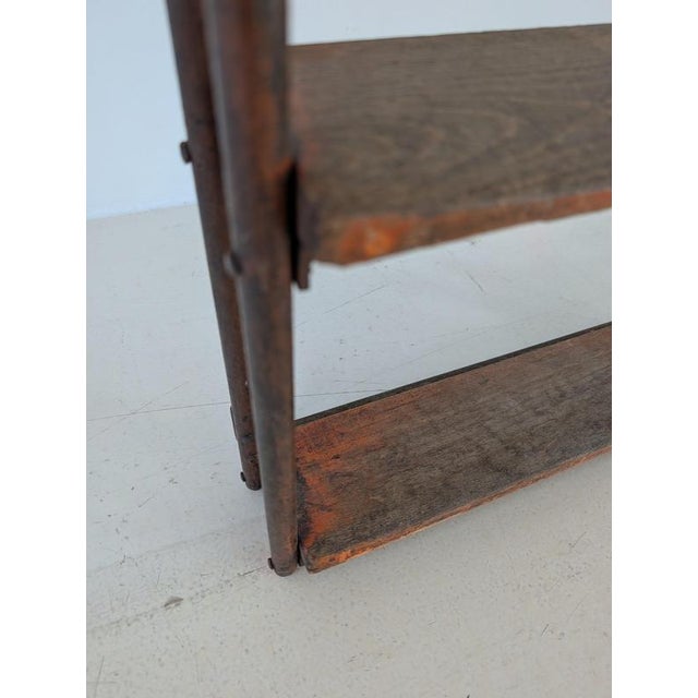 Library Ladder with Wooden Steps For Sale - Image 12 of 16