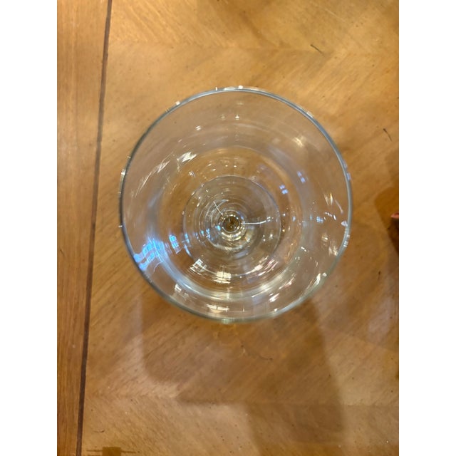 1960s Silver Rim Crystal Goblets - Set of 6 For Sale - Image 4 of 7