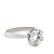 A Bespoke Diamond Engagement Ring, made of 950 Platinum. Set with a Round Brilliant Cut Diamond in a 6 claw setting. I...
