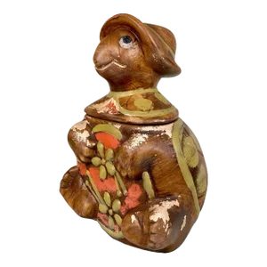 Mid-Century California Pottery Ceramic Turtle Figural Cookie Jar