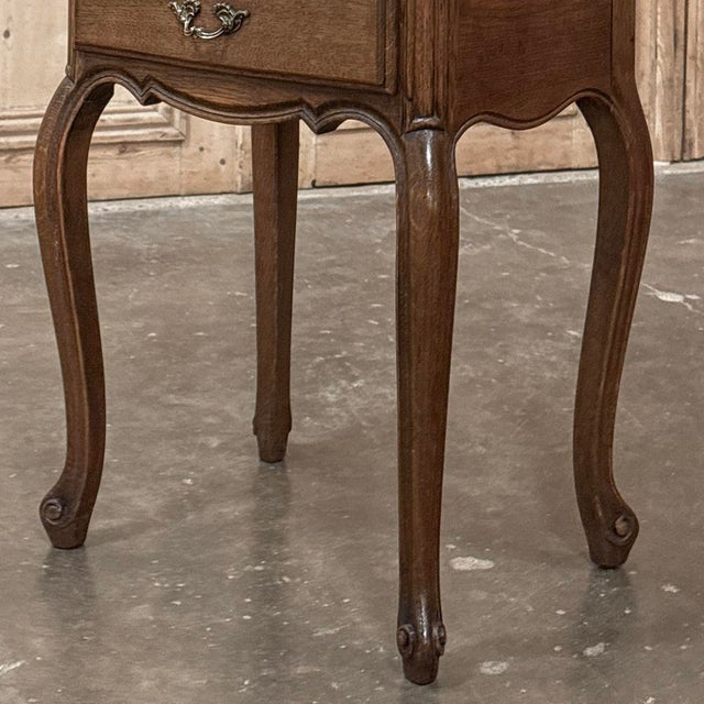 Pair Vintage Country French Nightstands ~ End Tables For Sale - Image 10 of 18