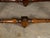 Italian 1820s Walnut Bench with Red Fabric, Turned Legs and Stretchers For Sale - Image 10 of 11