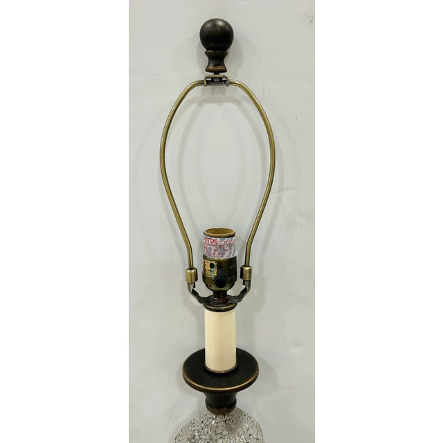 Abstract Urey & Company Modern Cream Glazed Abstract Table Lamp For Sale - Image 3 of 5