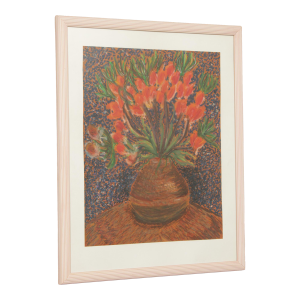 Artist Signed Pastel Painting Inspired by Vincent Van Gogh
