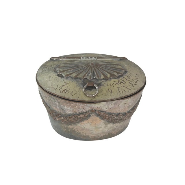 English Early 20th Century Silverplate Tea Caddy For Sale - Image 3 of 8