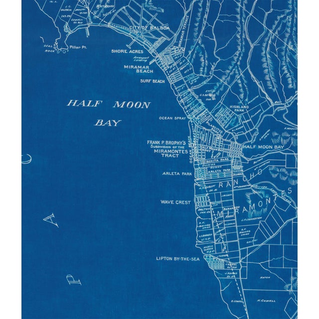 2020s Vintage San Francisco Map Print With Bay Area For Sale - Image 5 of 8