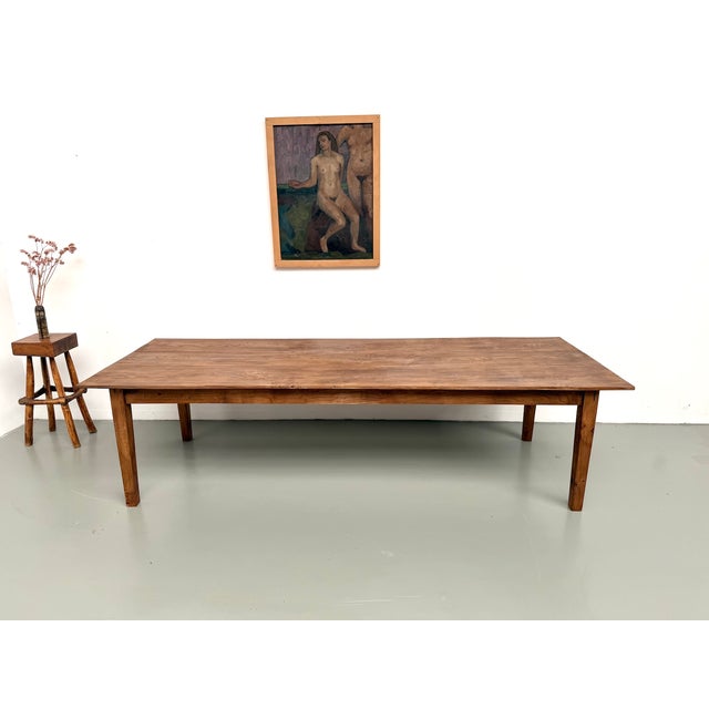 Large Farmhouse Table in Oak, 1950s For Sale - Image 3 of 18