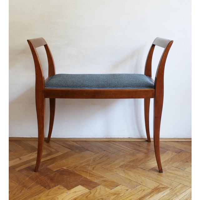 Art Deco Sculptural Tabouret with Curved Arms, 1920s For Sale - Image 3 of 13
