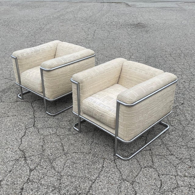Swaim John Mascheroni Lounge Chairs by Swaim Originals (Pair) For Sale - Image 4 of 12