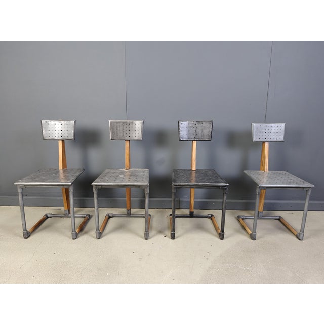 Vintage Industrial Chairs, 1970s, Set of 4 For Sale - Image 9 of 9