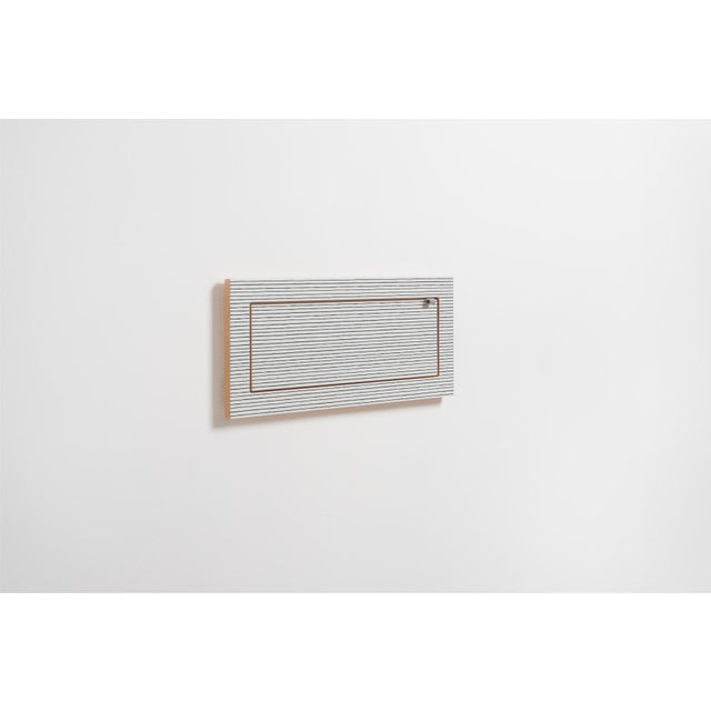 Contemporary 60×27-1 Fläpps Shelf with Watercolor Stripes by Kind of Style for Ambivalenz For Sale - Image 3 of 5