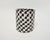 Short Checker Vase Black and White by Fizzy Ceramics For Sale In Los Angeles - Image 6 of 12