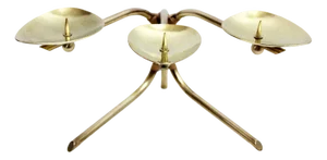 Brass Candleholder in the style of Car Auböck, 1950s