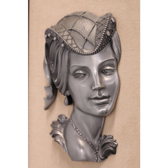Rococo Woman Wall Decor, 1970s, Set of 2 For Sale - Image 3 of 18