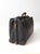Antique 1920s Black Leather Suitcase With Brass Hardware For Sale - Image 11 of 14