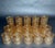 Hollywood Regency 1960s Imperial Glass Co. “Shoji Trellis” Gilt Tumblers- 15 Pieces For Sale - Image 3 of 9