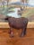 Wood Vintage Hand-Carved Wooden Water Buffalo Sculpture With Textured Detailing. For Sale - Image 7 of 8