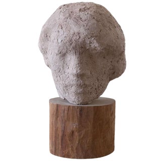 Gaetano Cecere Plaster Sculpture Wood Base #35 For Sale