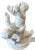 Antique Edmé Samson Paris White Bisque Porcelain Sculpture of Three Children With a Bird For Sale - Image 10 of 16