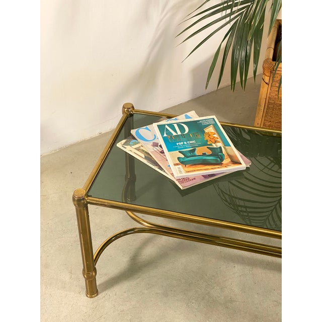 Brass Coffee Table, 1960s For Sale - Image 10 of 12