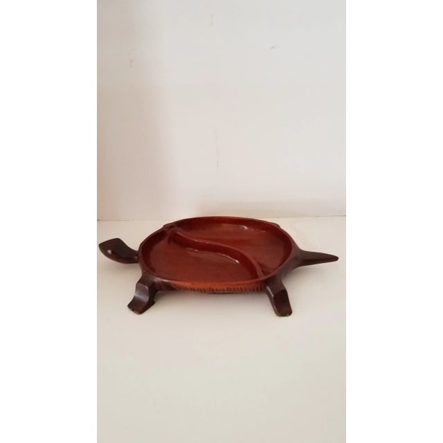 Vintage Very Large Hand Carved Rosewood Turtle Box. This is a Really Unique Turtle. The Inside has Compartments. What a...
