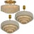 Large Glass Brass Light Fixtures from Doria, Germany, 1969, Set of 3 For Sale - Image 3 of 18