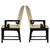 Cream Raymond Sobota for Century Greek Key Arm or Dining Chairs in the Manner of Michael Taylor - a Pair For Sale - Image 8 of 12