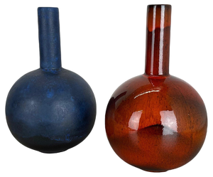 Fat Lava Pottery Vases attributed to Ruscha, Germany, 1960s, Set of 2