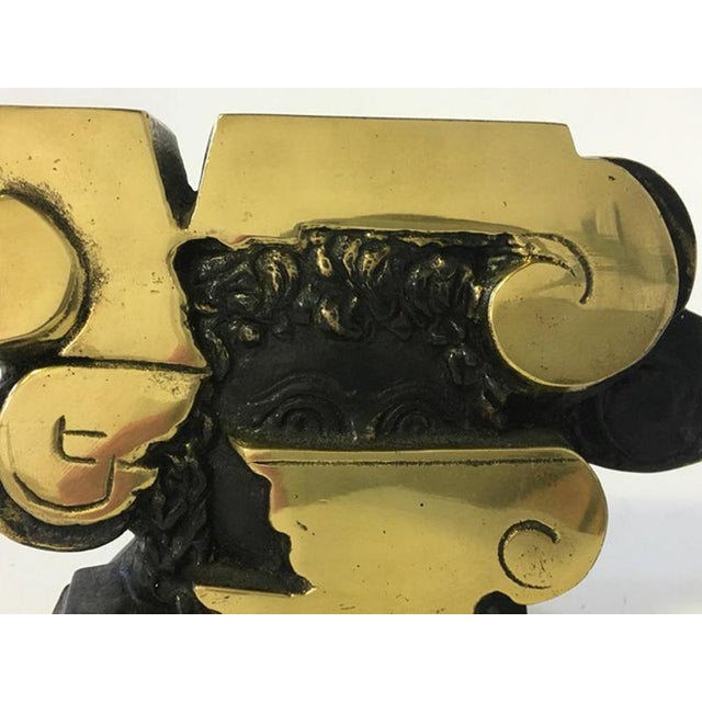 Postmodern Abstract Architectural Sculpture in Bronze, Italy, 1980s For Sale - Image 16 of 17