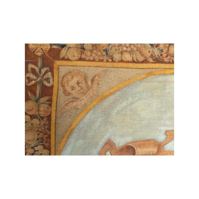 18th Century Italian Devotional Painted Tapestry For Sale - Image 12 of 18