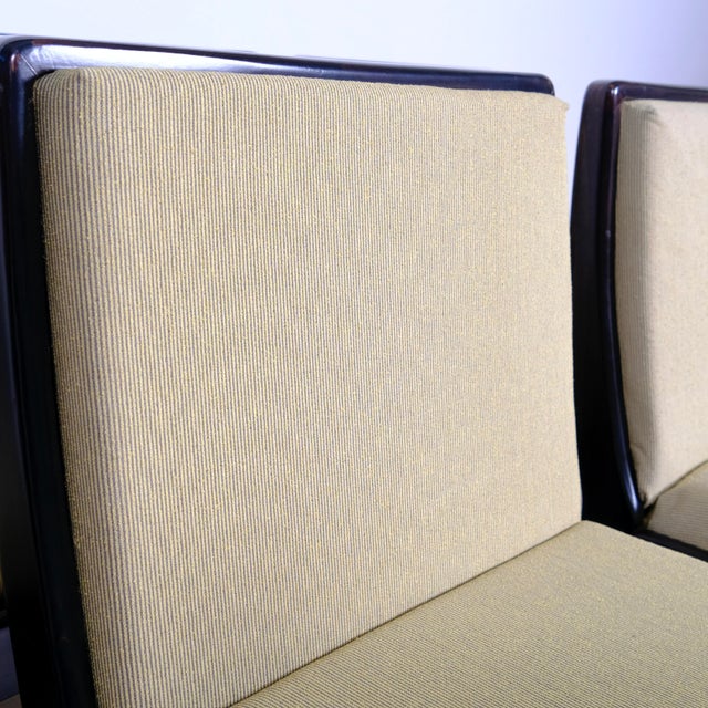 Vintage Chairs in Wood and Fabric, 1970s, Set of 6 For Sale - Image 16 of 18