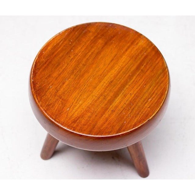 1960s Mahogany Berger Stool from Charlotte Perriand, 1960s For Sale - Image 5 of 9