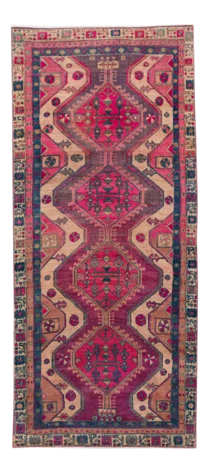 Shabby Chic Vintage Handmade Scatter Wool Rug