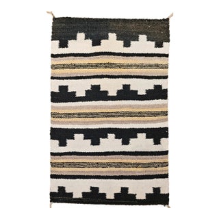 Vintage Navajo Navajo Rug, Canyon Pattern, Native American Wall Art, 2x2 For Sale