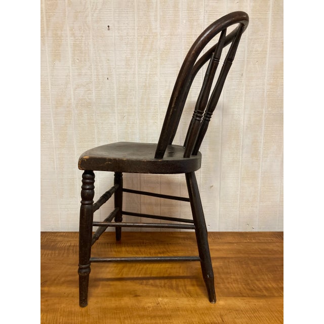 Antique Bow Back Chair For Sale - Image 4 of 9
