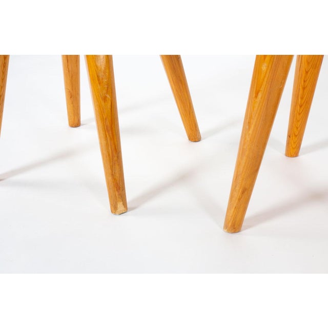 Wood Vintage Méribel Chairs in Pine by Christian Durupt, France, 1960s, Set of 4 For Sale - Image 7 of 8