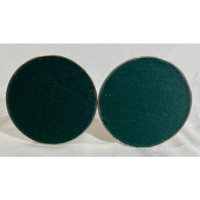 Silver Vintage Pair of Classic Silver Plate Candlesticks From England For Sale - Image 8 of 9