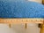 1940s French Louis XVI Style Fauteuil Chair Giltwood Frame Cane Oval Back Blue Fabric For Sale - Image 11 of 15