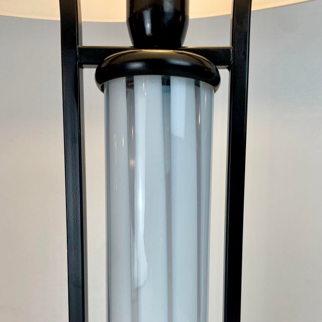 Vintage B&W Murano Table Lamp, 1980s For Sale - Image 11 of 16